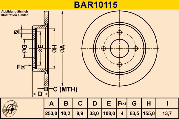 Barum BAR10115 - Brake Disc car-mod.net