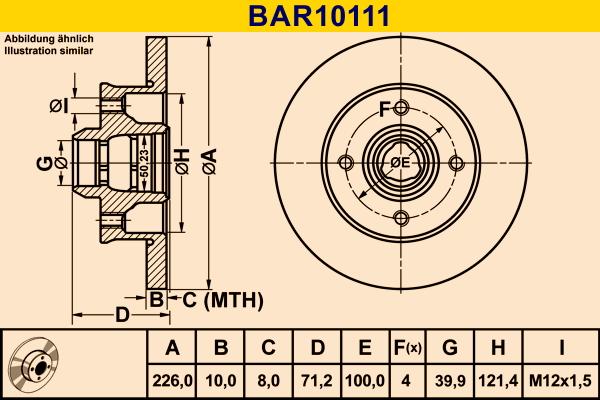 Barum BAR10111 - Brake Disc car-mod.net