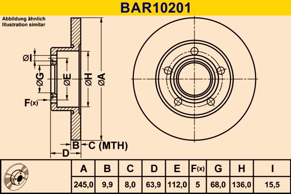 Barum BAR10201 - Brake Disc car-mod.net