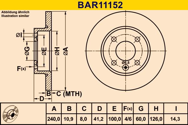 Barum BAR11152 - Brake Disc car-mod.net
