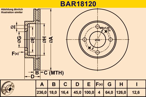 Barum BAR18120 - Brake Disc car-mod.net