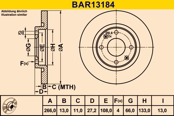 Barum BAR13184 - Brake Disc car-mod.net