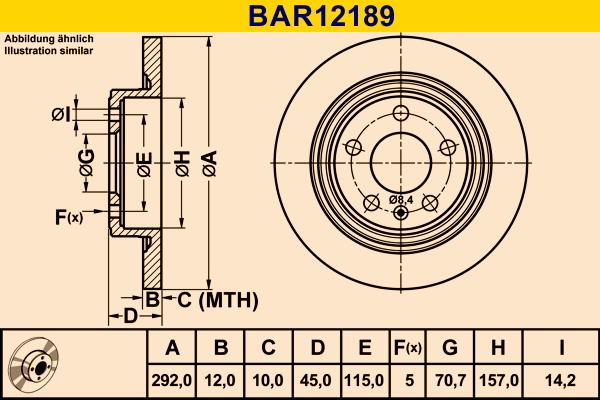 Barum BAR12189 - Brake Disc car-mod.net