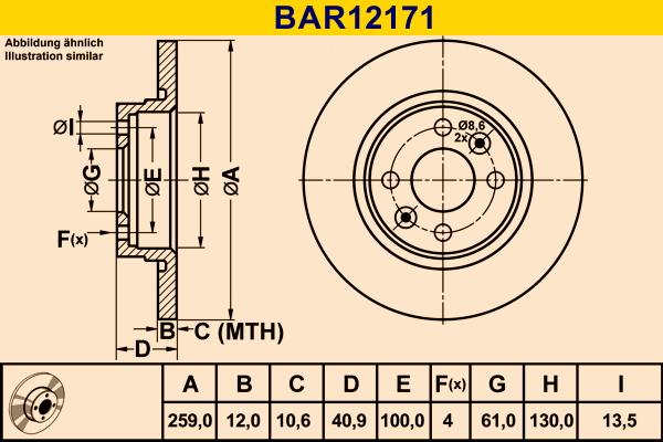 Barum BAR12171 - Brake Disc car-mod.net