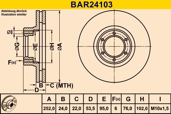 Barum BAR24103 - Brake Disc car-mod.net