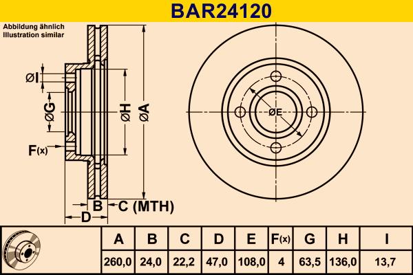 Barum BAR24120 - Brake Disc car-mod.net
