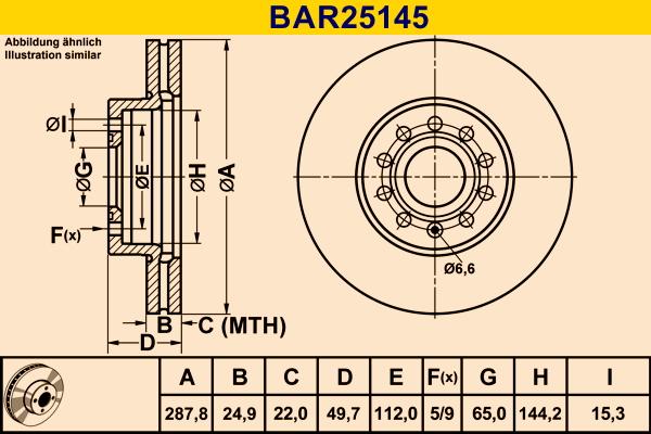 Barum BAR25145 - Brake Disc car-mod.net
