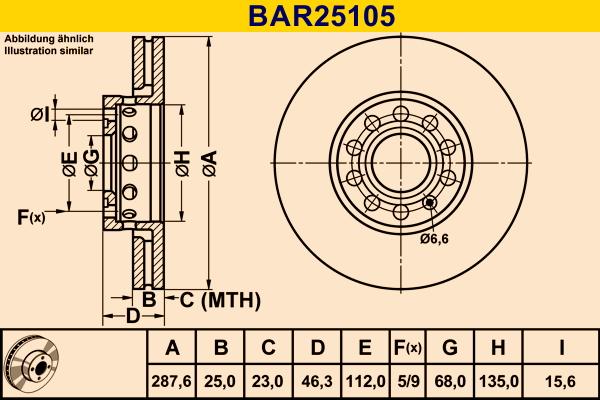 Barum BAR25105 - Brake Disc car-mod.net