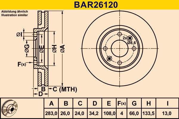 Barum BAR26120 - Brake Disc car-mod.net