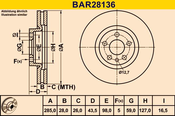 Barum BAR28136 - Brake Disc car-mod.net