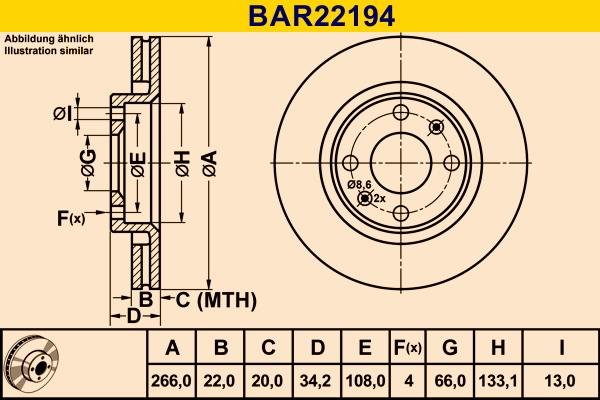 Barum BAR22194 - Brake Disc car-mod.net