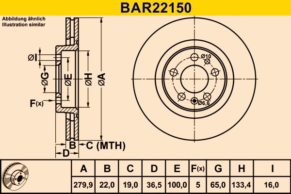 Barum BAR22150 - Brake Disc car-mod.net