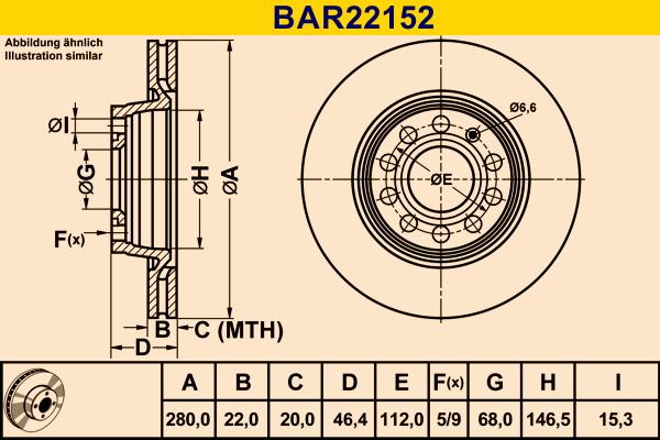 Barum BAR22152 - Brake Disc car-mod.net