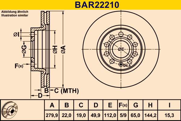 Barum BAR22210 - Brake Disc car-mod.net