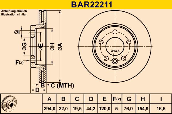 Barum BAR22211 - Brake Disc car-mod.net