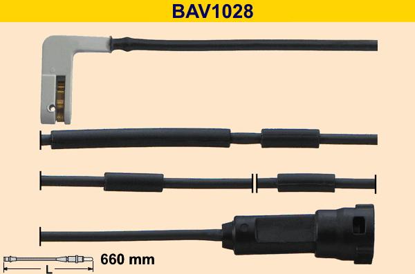 Barum BAV1028 - Warning Contact, brake pad wear car-mod.net