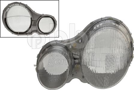 BBR Automotive 001-80-12498 - Diffusing Lens of headlight, optics, glass car-mod.net