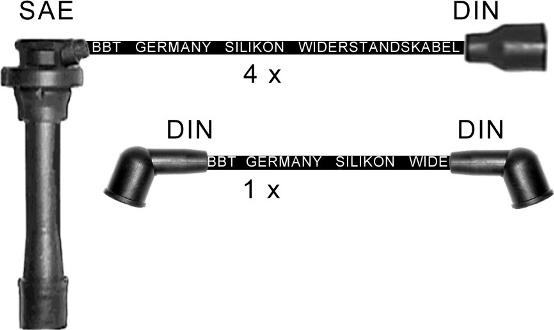 BBT ZK1767 - Ignition Cable Kit car-mod.net