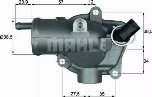 BEHR TH 11 87 - Coolant thermostat / housing car-mod.net