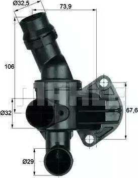 BEHR TI 6 87 - Coolant thermostat / housing car-mod.net