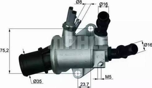 BEHR TI 143 88 - Coolant thermostat / housing car-mod.net