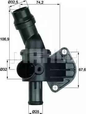 BEHR TI 8 87 - Coolant thermostat / housing car-mod.net