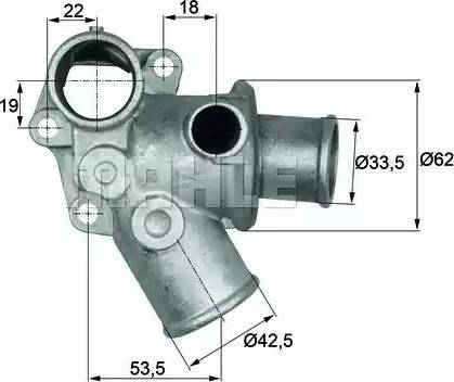 BEHR TI 73 80D - Coolant thermostat / housing car-mod.net