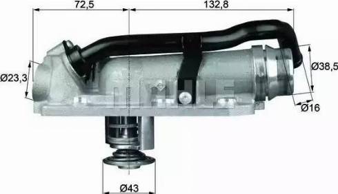 BEHR TM 8 105 - Coolant thermostat / housing car-mod.net