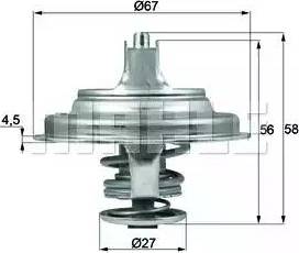 BEHR TX 97 79D - Coolant thermostat / housing car-mod.net