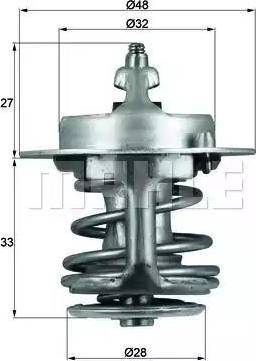 BEHR TX 63 83 - Coolant thermostat / housing car-mod.net