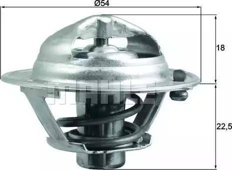 BEHR TX 166 85D - Coolant thermostat / housing car-mod.net