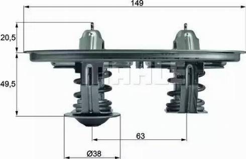 BEHR TX 105 - Coolant thermostat / housing car-mod.net