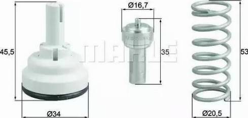 BEHR TX 182 105D - Coolant thermostat / housing car-mod.net