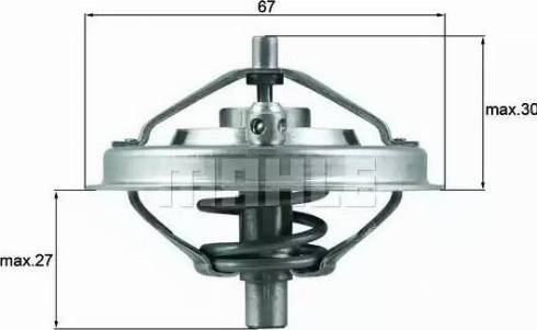 BEHR TX 125 80 - Coolant thermostat / housing car-mod.net