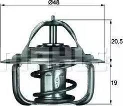 BEHR TX 1 87D - Coolant thermostat / housing car-mod.net