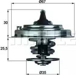 BEHR TX 34 82D - Coolant thermostat / housing car-mod.net
