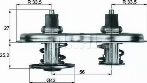 BEHR TX 33 88D - Coolant thermostat / housing car-mod.net