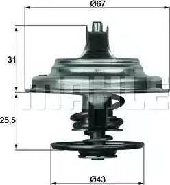 BEHR TX 23 75D - Coolant thermostat / housing car-mod.net