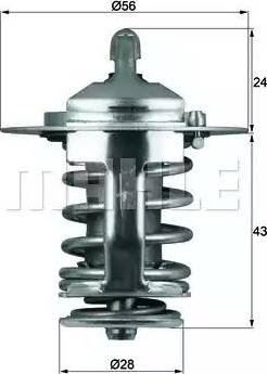 BEHR TX 70 82 - Coolant thermostat / housing car-mod.net