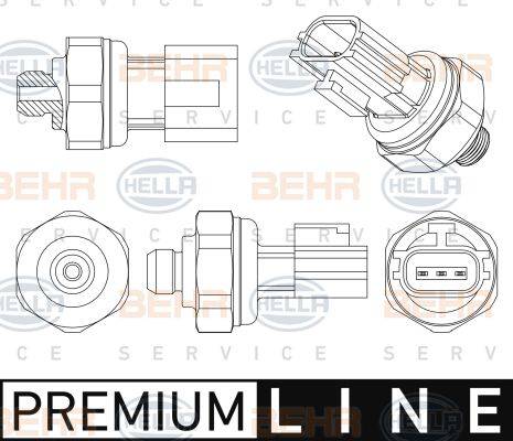 BEHR HELLA Service 6ZL 351 005-511 - Pressure Switch, air conditioning car-mod.net