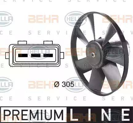 BEHR HELLA Service 8EW 009 144-471 - Fan, radiator car-mod.net