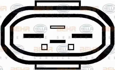 BEHR HELLA Service 8EW 009 144-541 - Fan, radiator car-mod.net
