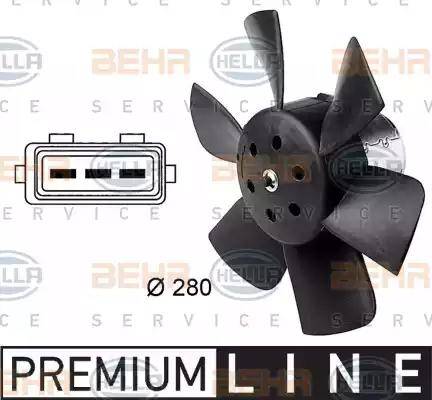 BEHR HELLA Service 8EW 009 144-381 - Fan, radiator car-mod.net