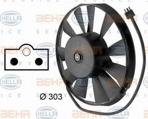 BEHR HELLA Service 8EW 009 144-701 - Fan, radiator car-mod.net