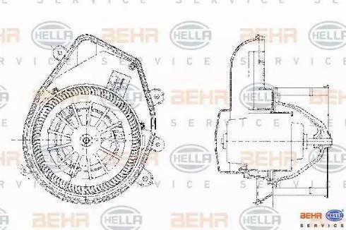 BEHR HELLA Service 8EW 009 159-131 - Interior Blower car-mod.net