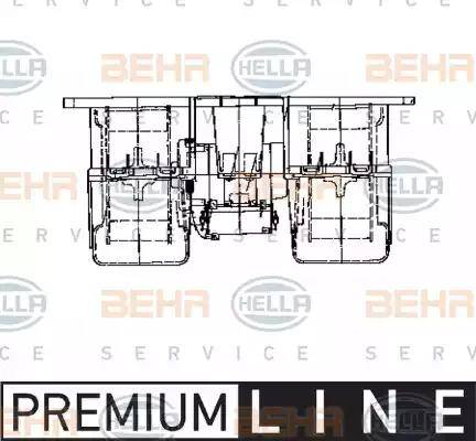 BEHR HELLA Service 8EW 009 158-071 - Interior Blower car-mod.net