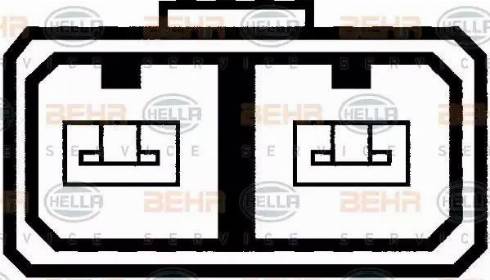 BEHR HELLA Service 8EW 009 157-301 - Fan, A / C condenser car-mod.net