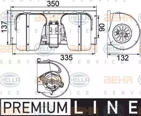 BEHR HELLA Service 8EW 351 024-491 - Interior Blower car-mod.net