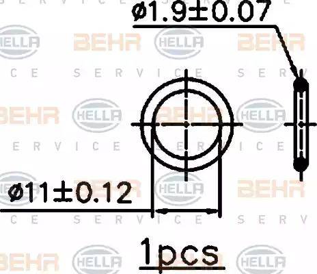 BEHR HELLA Service 8FC 351 037-181 - Condenser, air conditioning car-mod.net