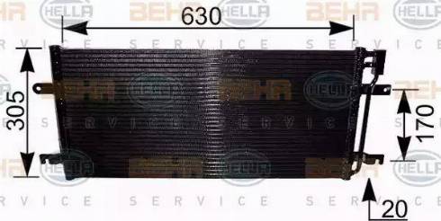 BEHR HELLA Service 8FC 351 037-701 - Condenser, air conditioning car-mod.net